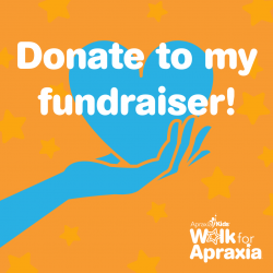 Donate to my fundraiser! - Orange